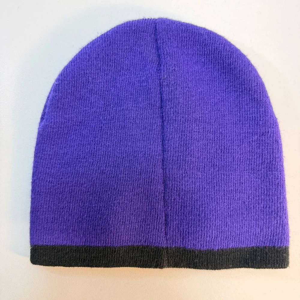 Baltimore Ravens Embroidered Knit Hat NFL Team Apparel Beanie Youth OSFA Purple
